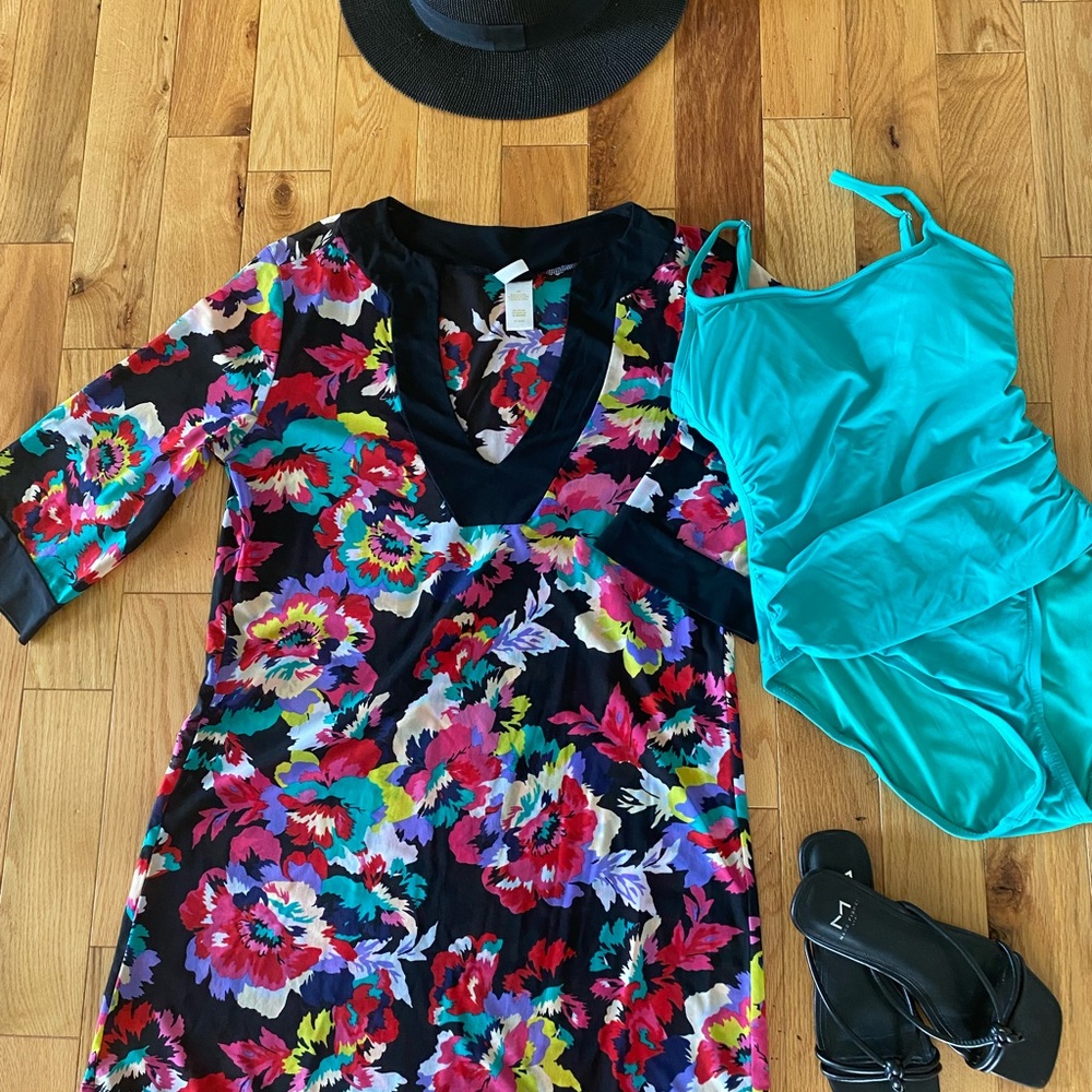 Anne Cole Signature Women swimsuit and Matching cover cover up